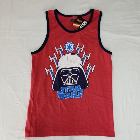 Darth Vader Tie Fighter Star Wars Tank Top License - Picture 2 of 8